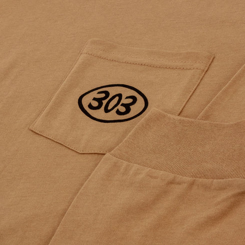 303 Boards - 303 X Jesse Clyncke Colfax Long Sleeve Pocket Shirt (Tan)
